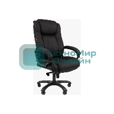 Кресло Chairman 410 черный, ткань, 120 кг, механизм качания