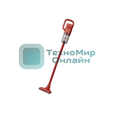 Пылесос вертикальный Homestar HS-1027 красный, питание от аккумулятора, 200 Вт, уборка сухая, пылесборник 1.5 л