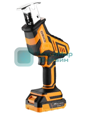 Сабельная пила аккумуляторная DEKO DKRS20-Li, 20В, 1x3.0А·ч
