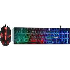 Комплект клавиатура+мышь Defender Glion C-123 проводной, USB, 1600 DPI, чёрный