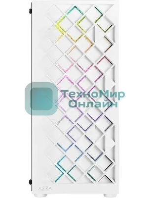 Компьютерный корпус Azza Spectra белый без БП ATX 7x120мм 2x140мм 2xUSB 2.0 1xUSB 3.0 audio bott PSU