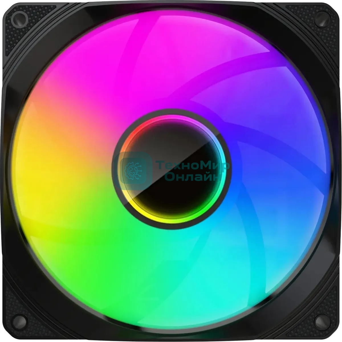 Вентилятор для корпуса Bloody BD-CF120ARGB1 ARGB черный, 120 мм, 1600 об/мин, 26 дБ, 4 pin