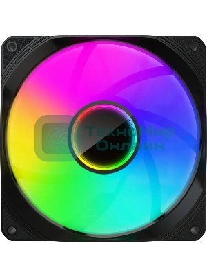 Вентилятор для корпуса Bloody BD-CF120ARGB1 ARGB черный, 120 мм, 1600 об/мин, 26 дБ, 4 pin