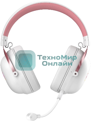 Гарнитура Defender Sabotauge белый/розовый, беспроводная + проводная, Bluetooth