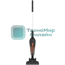 Пылесос вертикальный SUPRA VCS-1055 черный/оранжевый, питание от сети, 800 Вт, уборка сухая, пылесборник 1 л