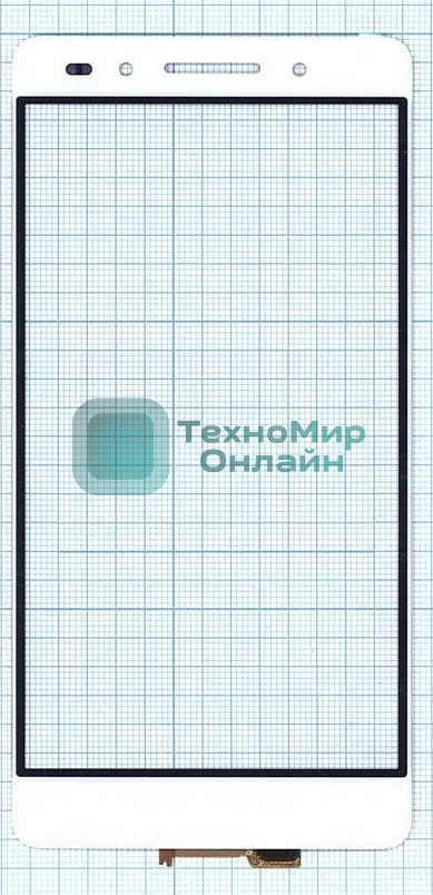 Сенсорное стекло (тачскрин) для Huawei Honor 7, белое