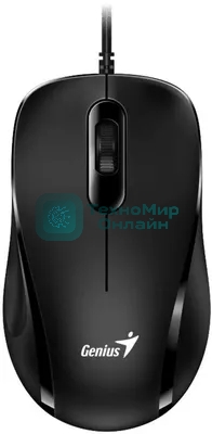 Мышь проводная Genius DX-101 черный, 1200 dpi, USB, кнопки - 3