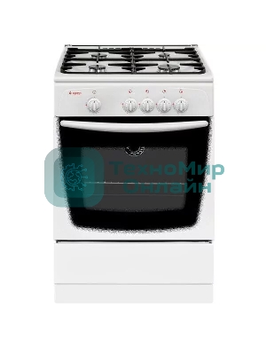 Плита газовая Gefest CG 60М C7 К73 белый, конфорок 4 шт, духовка 63 л, 60 см x 85 см x 60 см