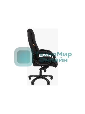 Кресло Chairman 410 черный, ткань, 120 кг, механизм качания