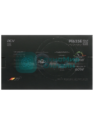 Колонки автомобильные ACV PI-623E 180Вт 88дБ 4Ом 16см (6.5дюйм) (ком.:2кол.) коаксиальные трехполосные