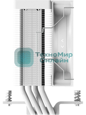 Кулер для процессора Ocypus Gaммa A40 WH ARGB Digital, 100мм ARGB FAN, Top Display Panel, 4 HEAT PIPES, 4-PIN PWM, 600-2400 RPM, 29.5DBA, HYDRO BEARING, LGA115X/1200/1700/18XX, AM4/AM5