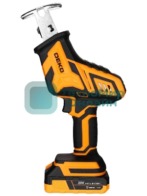 Сабельная пила аккумуляторная DEKO DKRS20-Li, 20В, 1x3.0А·ч