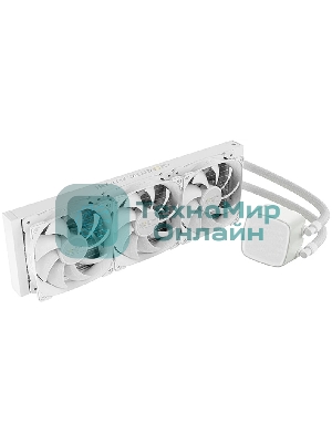 Система жидкостного охлаждения Water Cooling System Geometric Future Eskimo Pro 360 (240W, 360мм, ARGb, белый/Fans: 3x120мм, 80.81CFM, 34.2dBA, 2000RPM/Pump height 54мм, 3200RPM, Rad thickness 27мм/S: 1851, 1700, 1200, 115X, 2011, 2066, AM5, AM4)