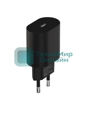 Сетевое зарядное устройство Maxvi SFC-125PD Type-C 3А 25W PD QC3.0 черный