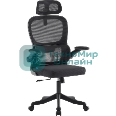 Кресло офисное Defender Varna Черный,класс 2,сетка,подголовн