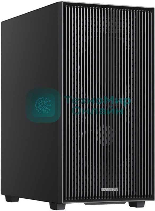 Компьютерный корпус XASTRA A307M 2BK SI Black mATX/Mesh/Metal left panel/2x120мм PWM FC black fans/A307M-2FC12BK-SI