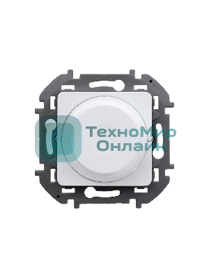 Светорегулятор поворотный Legrand без нейтрали, 300 Вт, белый