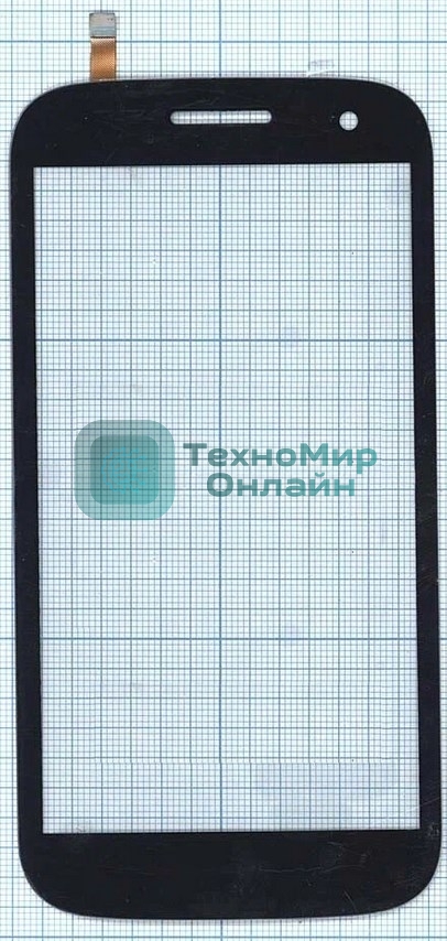 Сенсорное стекло (тачскрин) для Micromax Canvas HD A116, черное