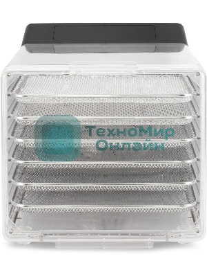 Сушка для фруктов и овощей Hyundai HYFD-8800 12под. 600 Вт, черный