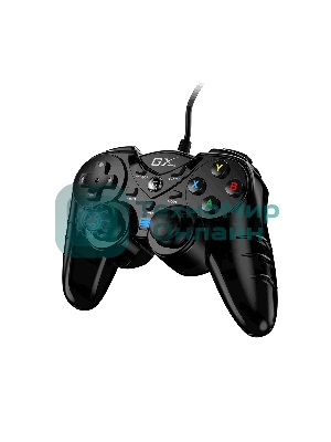 Геймпад Genius GX-17UV, (PC, PlayStation 3), two vibration motors, 2 joysticks, cable: 1.8 m, color: черный