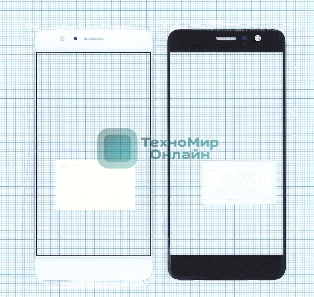 Стекло для Huawei Honor 8 белое