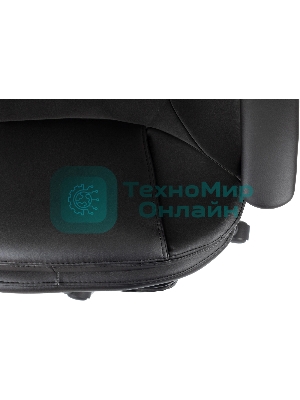 Кресло Бюрократ CH-868N-BF черный, экокожа, подставка для ног