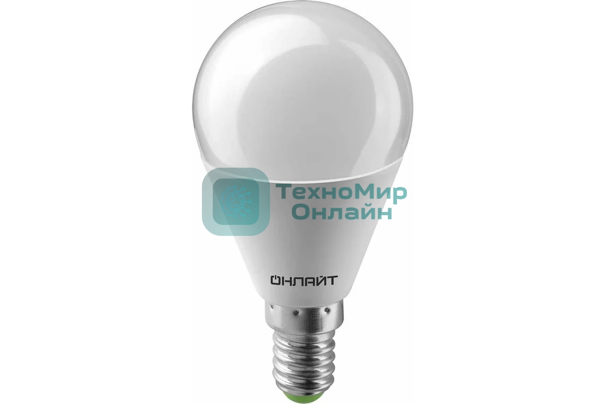Лампа светодиодная ОНЛАЙТ 71644 OLL-G45-6-230-4K-E14