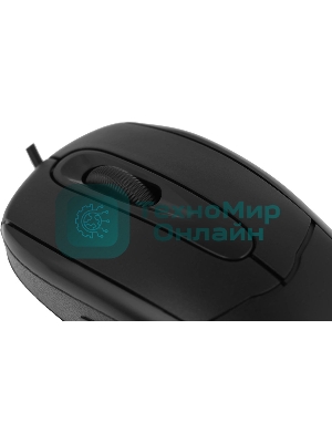 Мышь проводная Defender Standard MB-580 черный, 1000 dpi, USB, кнопки - 3