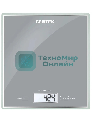 Весы кухонные Centek CT-2462 серебристый