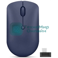 Мышь беспроводная Lenovo 540 темно-синий, 2400 dpi, радиоканал, USB-C, кнопки - 4