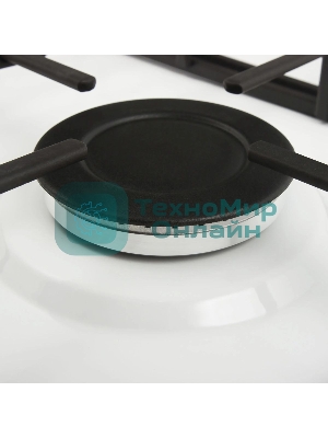 Газовая варочная панель Maunfeld EGHE.32.3EW/G, 2 конфорки, эмалированная сталь, белый