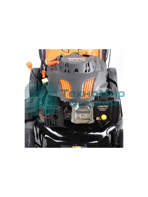  Газонокосилка бензиновая PATRIOT PT 47LS 512109014 {Раб. объем 139сс, мощн. 4.5л.с., раб. ширина 46см, регул. высоты 30-75мм прорезин. колеса 178-254мм, травосбор. 60л, функц. бок.выбр.тр.и мульчир}