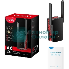 Повторитель беспроводного сигнала Cudy RE3000 AX3000 Wi-Fi черный