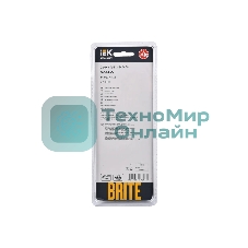 Рамка 3-местная IEK BRITE РУ-3-2-БрСе стекло серый