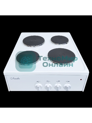 Плита настольная электрическая Лысьва ПЭН 40М белый ДА эмалированный металл (настольная)