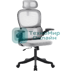 Кресло офисное Defender Varna серый, класс 2, сетка, подголовн