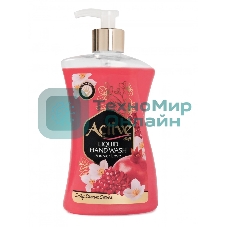Жидкое мыло жемчужное Active 450 мл. С дозатором. Гранат и цветок (511801637)