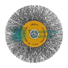 Набор щеток для дрели Denzel 5 Плоских 25-38-50-63-75 мм, шпилька, нерж. вит. проволока