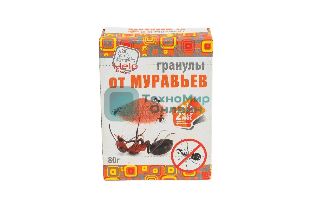 Гранулы HELP от муравьев в коробке, 80 г 80277