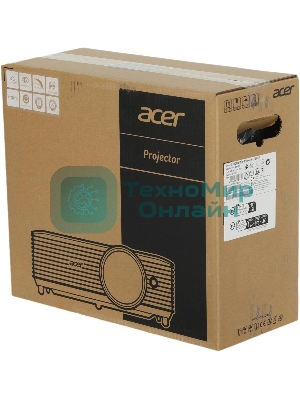 Проектор Acer X1128H, DLP, SVGA, 4800 Lm, 20000:1, EMEA, 2.7 Kg, EURO Power