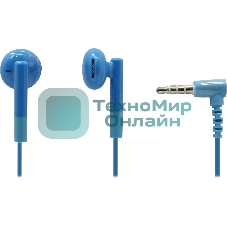 Проводные наушники Smartbuy Ergo SBH-520 синий, внутриканальные, Jack 3.5 мм, микрофон на проводе