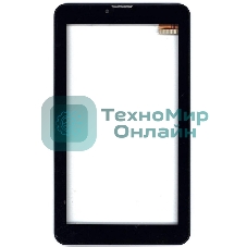 Сенсорное стекло (тачскрин) для Irbis TX76. черное с рамкой