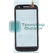 Сенсорное стекло (тачскрин) для Micromax Canvas HD A116, черное