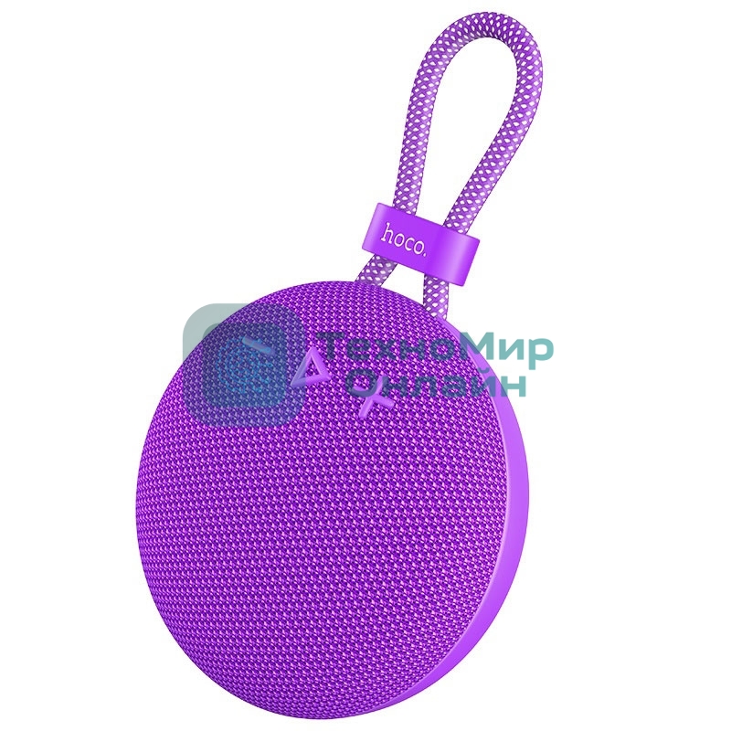 Портативная колонка круглая HOCO BS60 фиолетовый