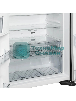 Холодильник Hitachi R-W660PUC7 GGR серый двухкамерный 396/144л морозилка сверху No Frost, Side by Side