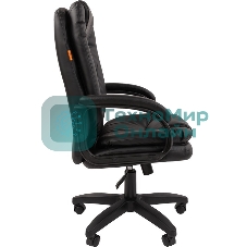 Кресло Chairman 668 LT NEW черный, экокожа, 120 кг