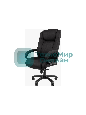 Кресло Chairman 410 черный, ткань, 120 кг, механизм качания