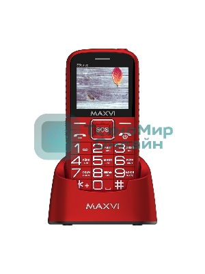 Мобильный телефон Maxvi B5ds up красный