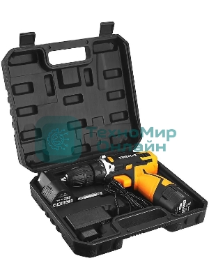 Дрель-шуруповерт Deko DKCD12V, 12 В, 1,5 Ач, 32 Нм, щеточный