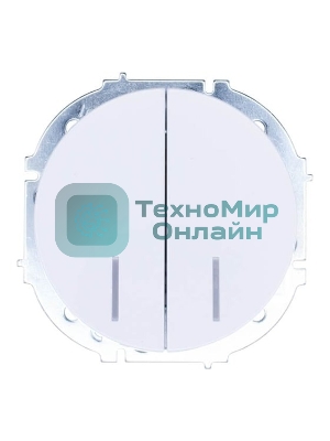 Выключатель 2-кл. СП OSEN 10А IP20 с подсветкой механизм бел. LEZARD 743-0288-112